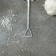 A dessert spoon made of stainless steel Magistro “shovel”, length 15.5 cm, rectangular shape, silver color