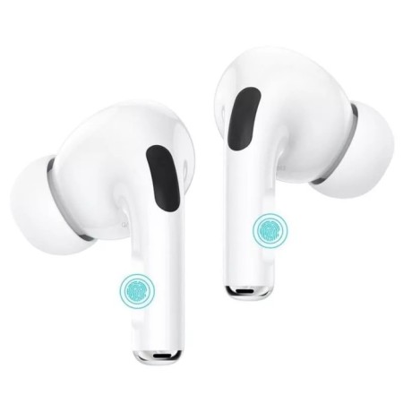 Hoco EW42, TWS headphones, wireless, vacuum, noise reduction, BT 5.3, 40/300 mAh, white-2