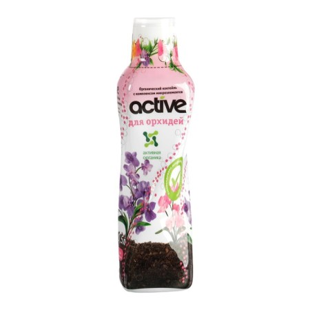 Fertilizer of the Active organomineral cocktail for orchids, 0.5 liters