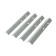 A set of beds for beds, 4 pcs., Galvanized, gray, Greengo