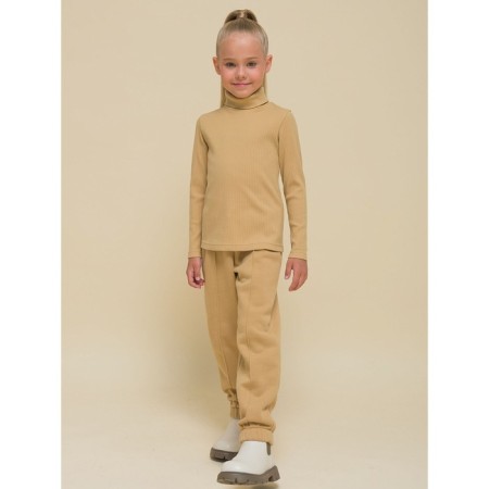 Jumper for girls, height 98 cm, beige color-4