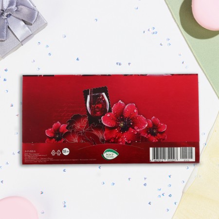 Money envelope "Happy Anniversary!" orchids, embossing, 16.5 x 8.5 cm-2