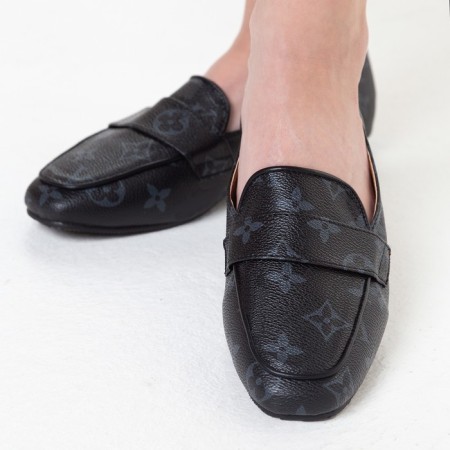 Mokasins are children, the color is black mix, size 36 (fact size 34)-1