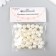 Set of beads "needlework" plastic, diameter 10 mm, 25 g, milk