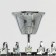 Aladard chandelier, size 50x43x50 cm, 300W 5XE14 IP 20