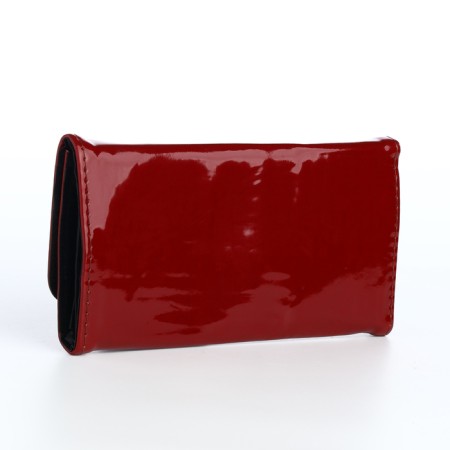 Women's wallet on a magnet, burgundy color-2