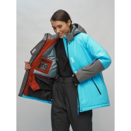 Ski suit female, size 56, blue color-6
