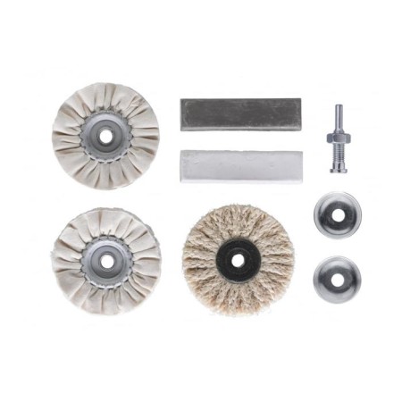 KWB polishing set, 6 items, circles d = 85 mm, shank d = 6 mm