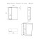 Mirror Bathroom Cabinet Iceberg Contrast 50, Left
