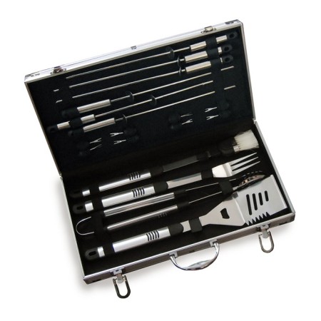 Green Glade SC007 grill set, 18 items in a suitcase-3