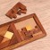 Game table puzzle 3v1 28.5x10.5x1 cm, tree shisham