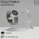 The stand for the clock, double, the color is transparent, 11.5 × 6.5 × 9.5 cm