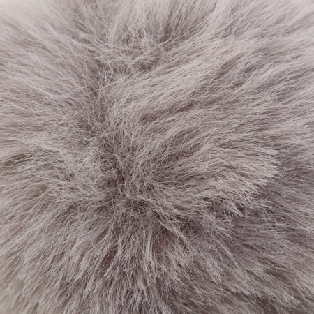Pompon Artificial fur "Blue-gray" d = 10 cm-1