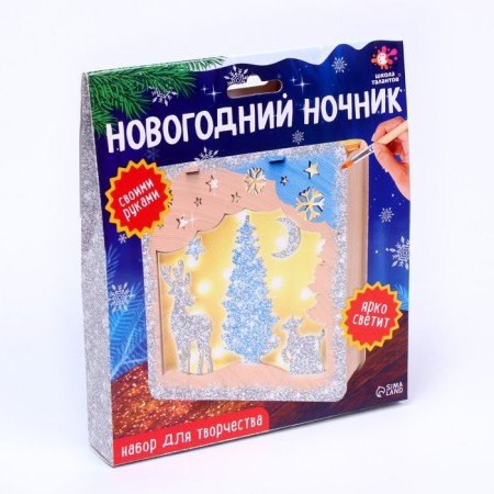 Set for creativity "New Year's Nightnik" from wood-3