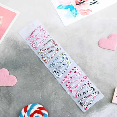 Invisible hair "Alice" (set 10 pcs) 4.7 cm-1