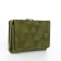 Women's wallet on magnets, green color