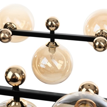 Avery chandelier 12XG9 black and gold 90x58x28 cm-4