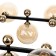 Avery chandelier 12XG9 black and gold 90x58x28 cm