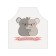 Apron kitchen with a photo print "Hug and kisses", adjustable, size OS