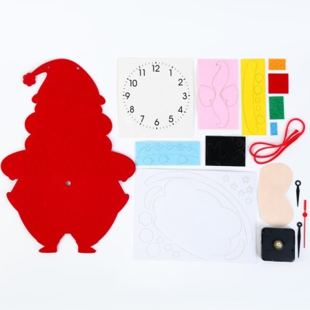 Children's wall clock DIY "Santa Claus" Make yourself, a smooth move, 22 x 29 cm-1