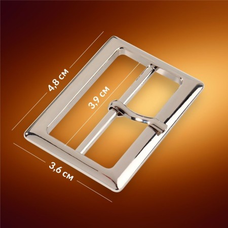 A belt buckle 4.8 × 3.6 cm, 39 mm, silver color-1