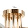 Astra chandelier 5x40W E27 gold 54x54x23cm