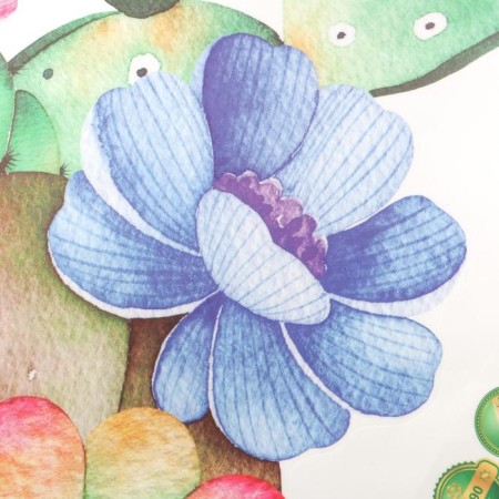 Interior plastic sticker "succulents" 60x90 cm, mix-2