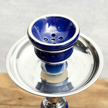 Hookah "Tanzanit", 55 cm, 2 tubes, blue-4