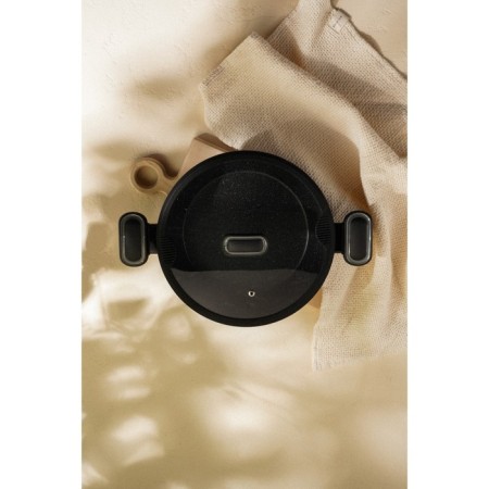 Poster - aluminum fried, d = 24 cm, h = 6.5 cm, anti -stick coating, induction, black color-8