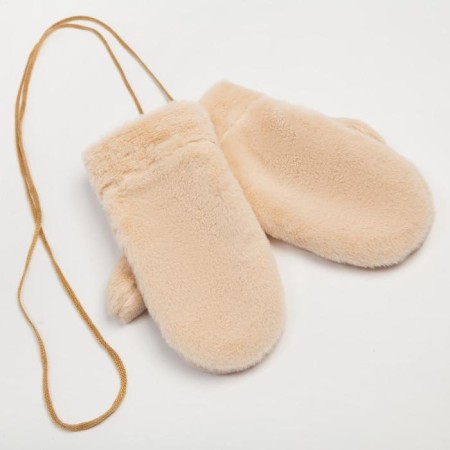 Women's mittens minku "Tender", rr 22cm, col. beige