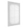 Ventilation grate TDM SQ1807-0083, 183 x 253 mm, detachable, with a mosquito net, white