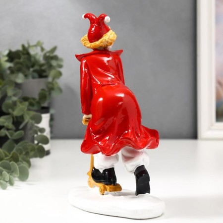 Souvenir Polystone "Clown on Scooter" 20.5x8.5x14 cm-3