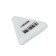 Devente trio eraser, synthetics, 37 x 37 x 10 mm, triangular, white (barcode on each eraser)