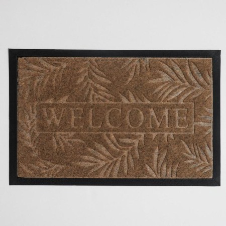 Walcome leaves moisture -entering rug -shaped shaft, 40 × 60 cm, mix color-5