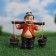Garden figure "Grandpa with buckets" 20x7x19cm
