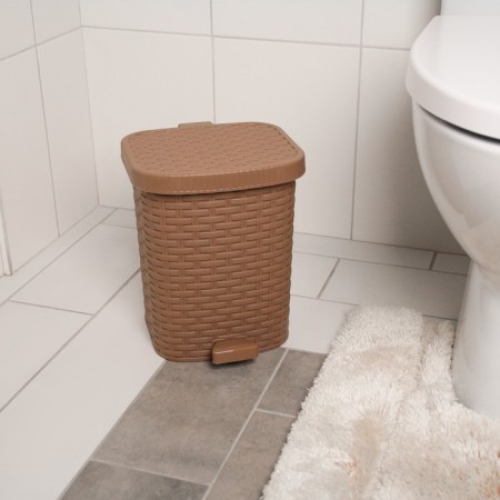 Garbage container with the pedeline pedal, 8 l, color mix-1