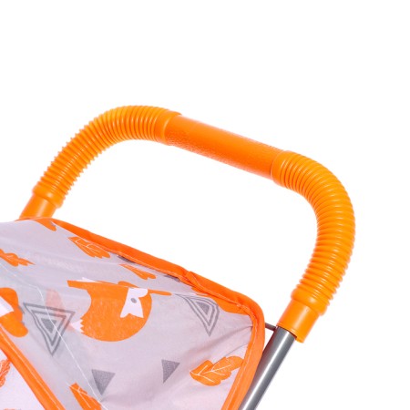 Summer stroller for dolls "Fox", metal frame-5