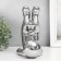 Souvenir ceramic stand for the glass "Cosmonaut - gravity" silver 16x11x19.5 cm
