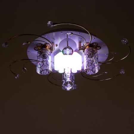 Economic light chandelier with DDD 41007/3 3x40W E27 LED white 49x49x17 cm-4