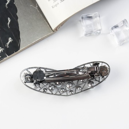 Hair hair clip "Iskra" heart, 9 cm-1