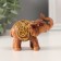 Polystone souvenir "Seven elephants" under a tree set of 7 pcs H-7; 6.5; 5.5; 5; 4.5 cm