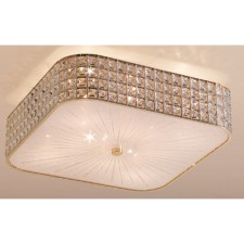 Portal chandelier 8x60W E14 gold 51x51x15 cm
