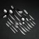 Set of dining room "Uralochka", 60 items, thickness 2 mm, decorative box, silver color