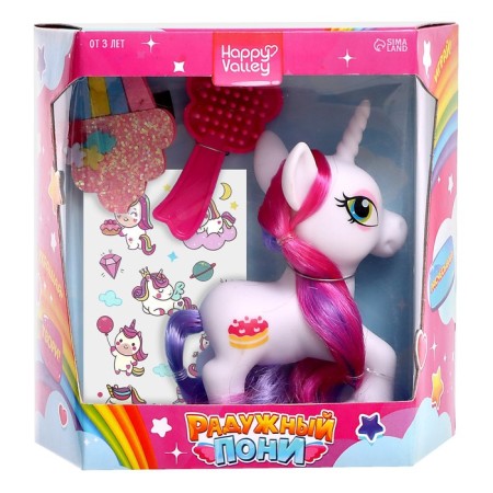 Toy "Rainbow Pony", Mix Colors-11