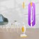Steam mop KitFort KT-1054-1, 1300 W, 280 ml, cord 3.3 m, white-yellow