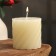 Candle-cylinder aromatic twisted "Jasminovid Madren", 7.5x7.5 cm
