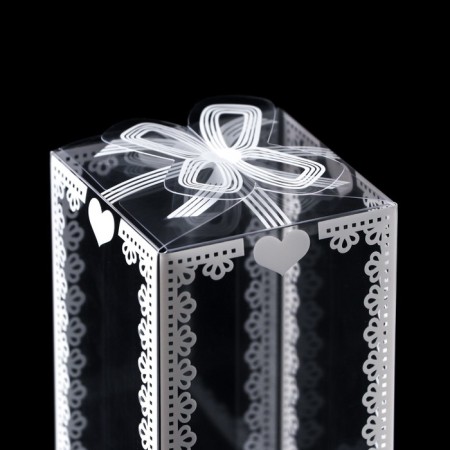 Folding box from PVC 6 x 6 x 10.5 cm-2