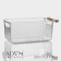 Storage container with handle LADOM "Crystal", 28.5 × 15.3 × 11 cm, the color is transparent
