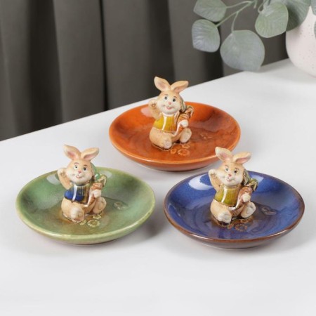 Ceramic serving dish "Bunny", 12.5 × 8 cm, color mix-3