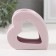 Aroma lamp ceramics "Heart" Lilac 9x4.8x8 cm